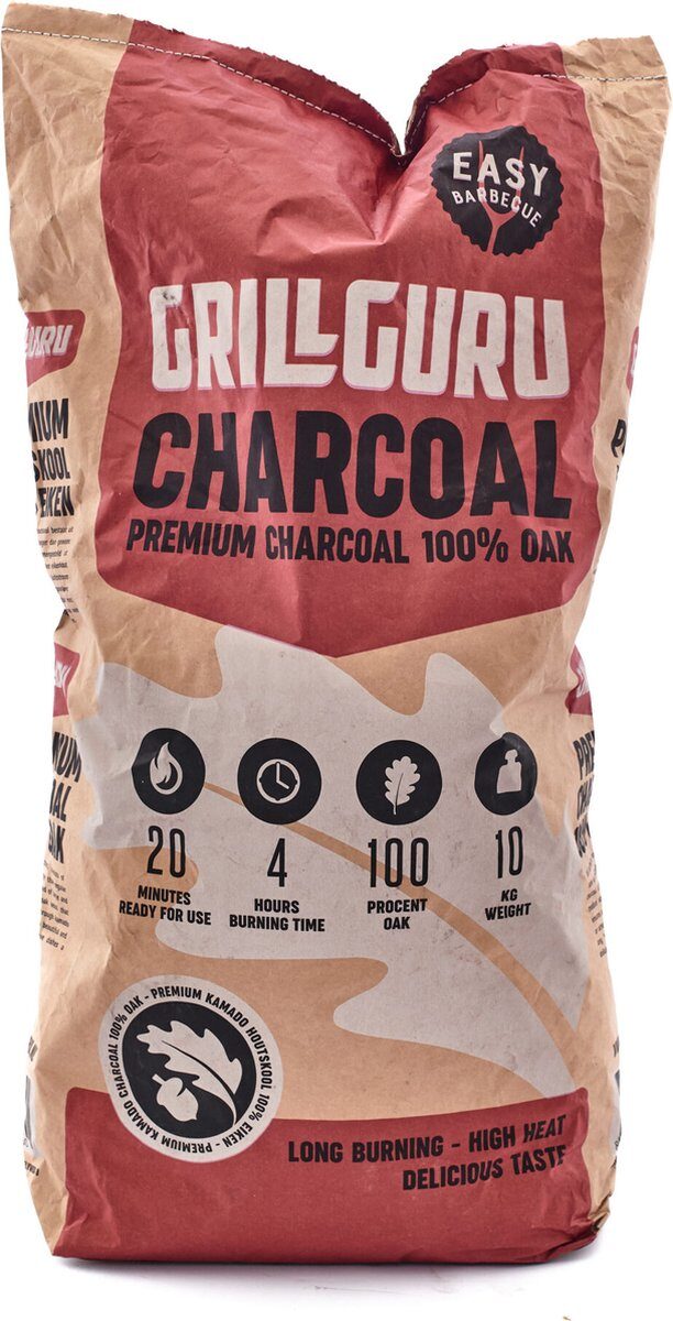 Grill Guru houtskool 10kg zak