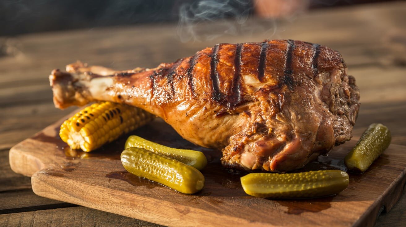 kalkoenpoot bbq