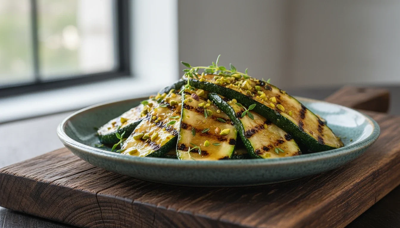Courgette bbq honing