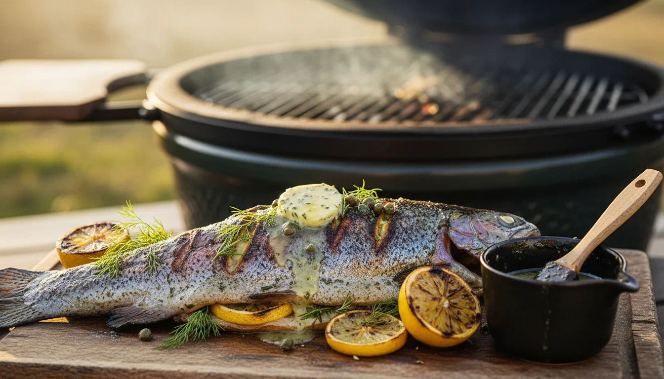 Forel op BBQ zonder visklem