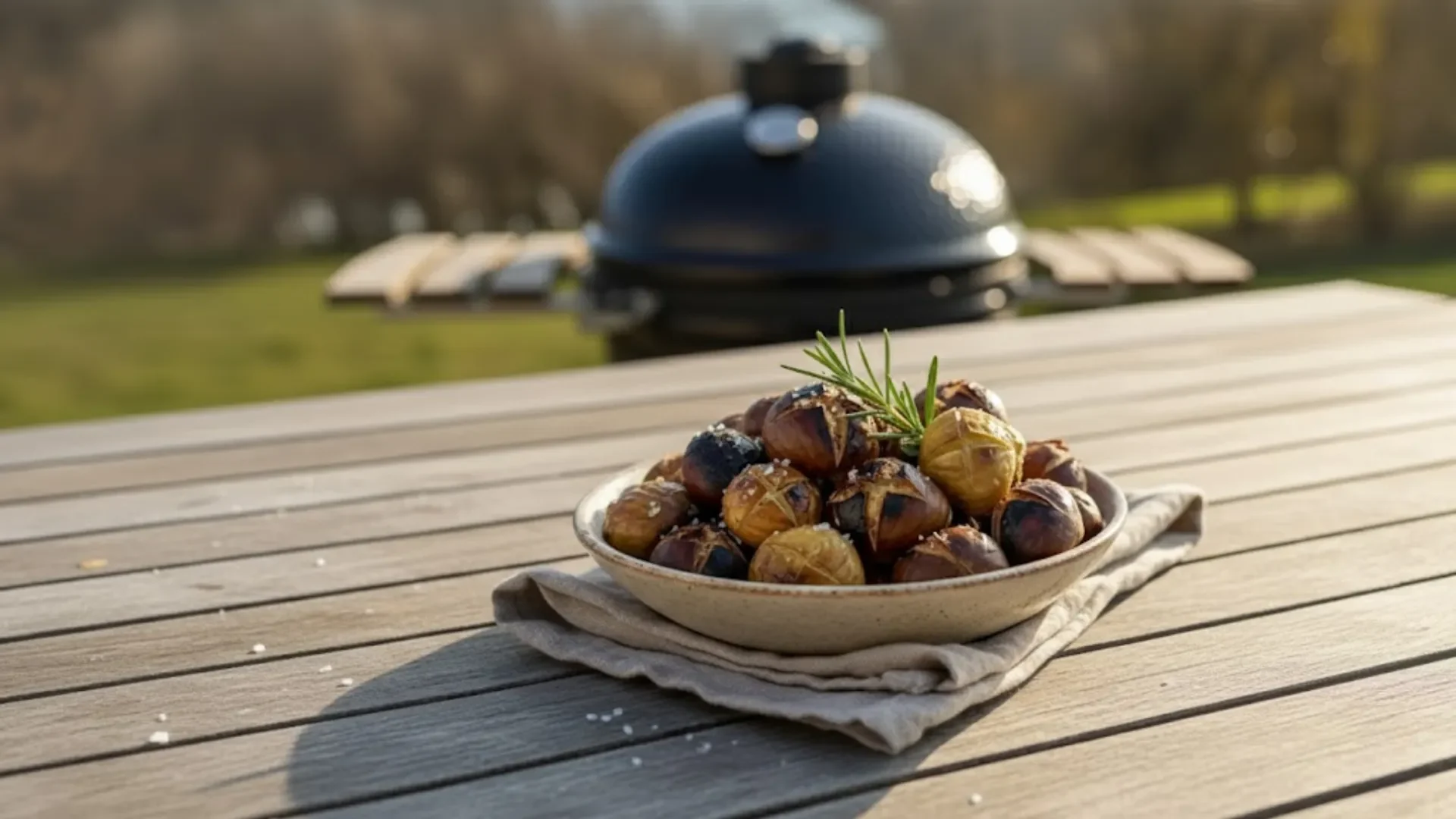 Kastanjes poffen BBQ