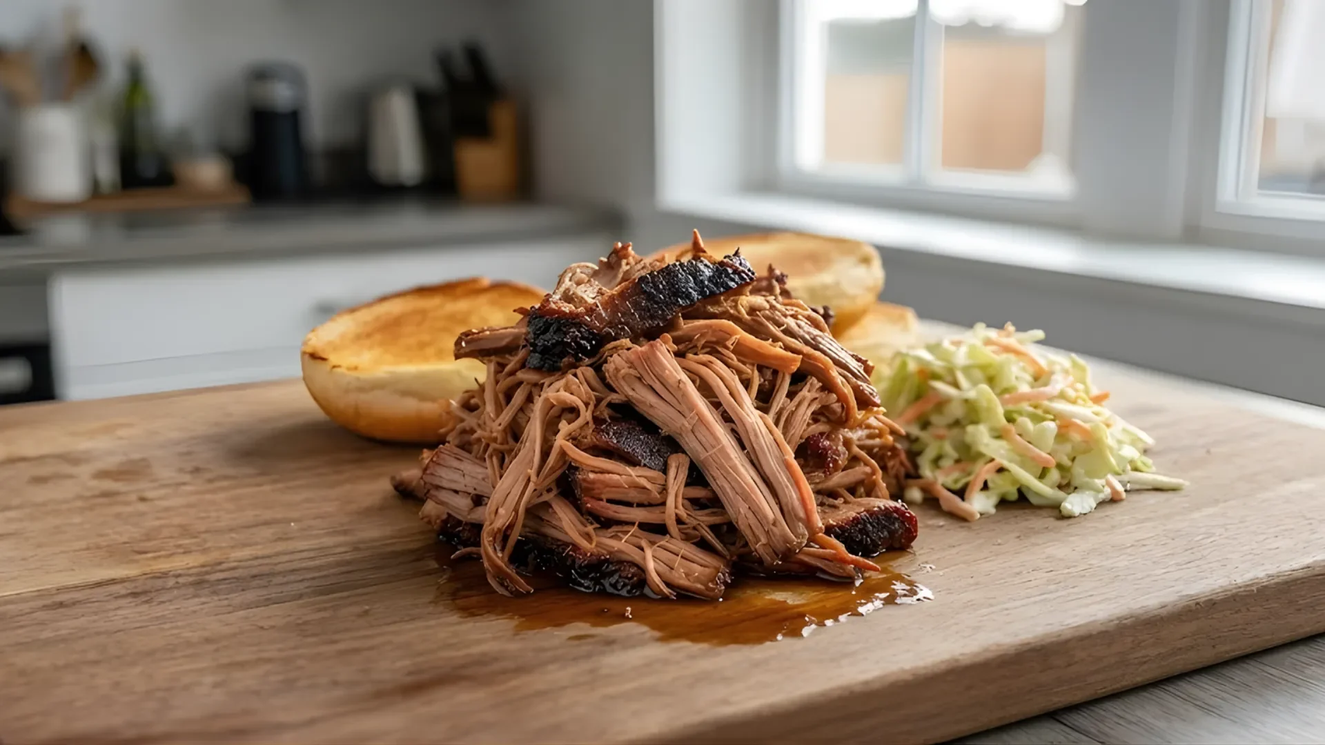 Pulled beef Kamado