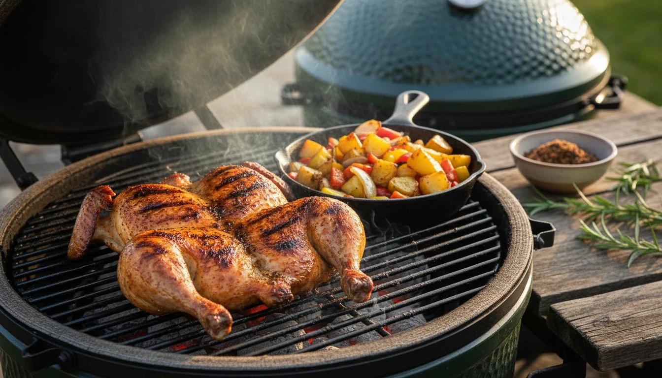 Gevlinderde kip BBQ