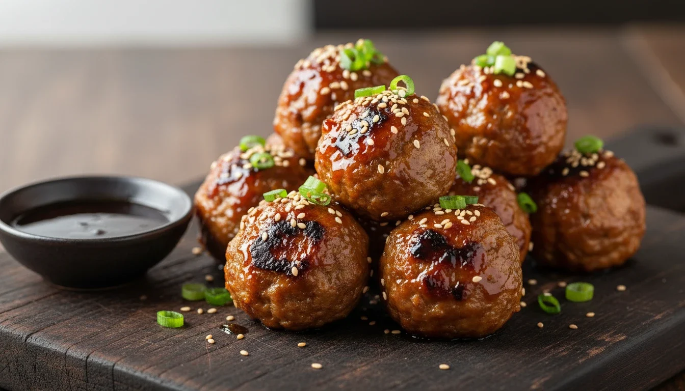 Teriyaki gehaktballetjes BBQ